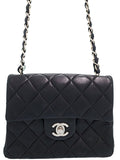 Chanel Mini Matelasse Chain Shoulder Bag Black