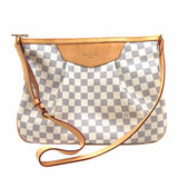 Louis Vuitton Siracusa MM Shoulder Bag Damier Canvas Azure