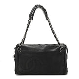 Caviar Diagonal Ligne Tote Black