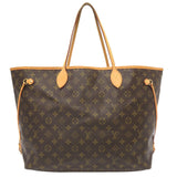 Louis Vuitton Monogram Neverfull GM Tote Bag Brown