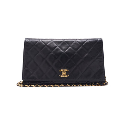 Chanel Matelasse Chain Shoulder Bag Lambskin Black