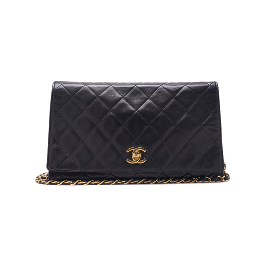 Chanel Matelasse Chain Shoulder Bag Lambskin Black