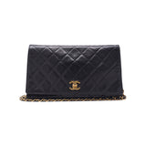 Chanel Matelasse Chain Shoulder Bag Lambskin Black