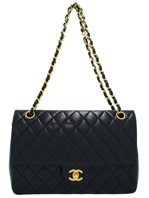 Chanel Matelasse Chain Shoulder Bag Black