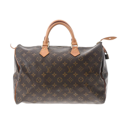 Louis Vuitton Monogram Speedy 35 Monogram Canvas Handbag Brown