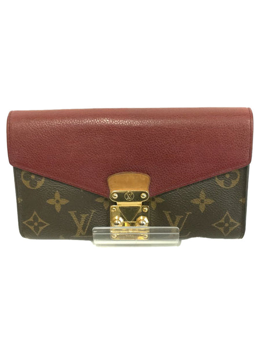 Louis Vuitton Portefeuil Pallas Noir Monogram Shoulder Bag Red