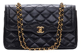 Chanel Matelasse Double Flap Chain Lambskin Black