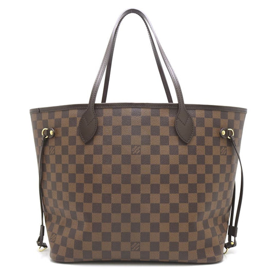 Louis Vuitton Damier Neverfull MM Ebene Tote Bag Brown