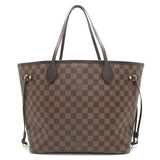 Louis Vuitton Damier Neverfull MM Ebene Tote Bag Brown