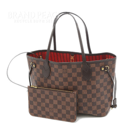 Louis Vuitton Damier Neverfull PM Tote Bag with Pouch