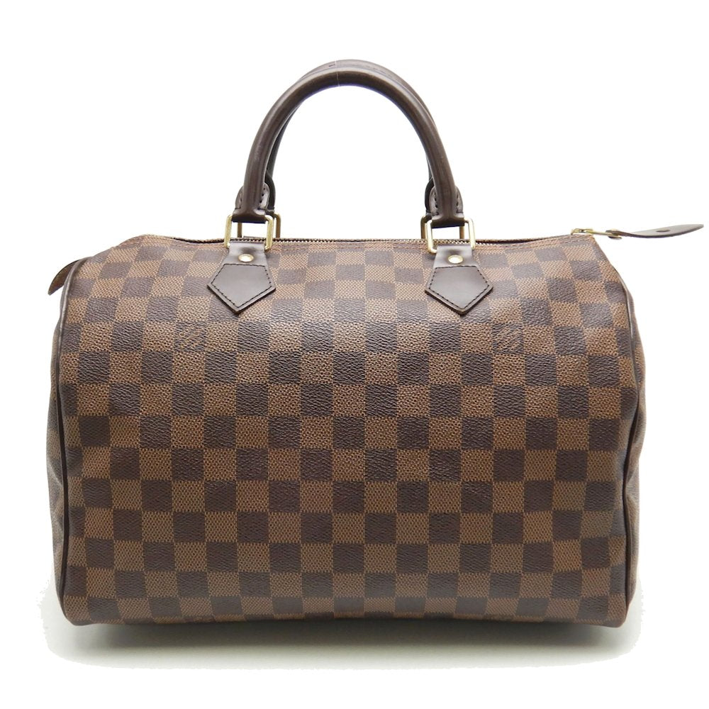 Louis Vuitton Damier Speedy 30 Ebene Boston Bag Brown