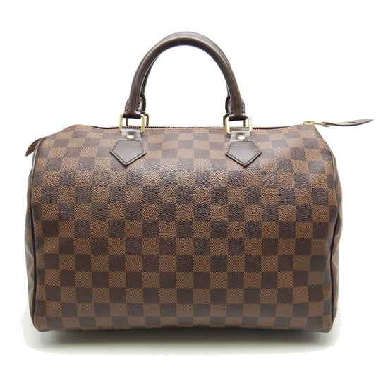 Louis Vuitton Damier Speedy 30 Ebene Boston Bag Brown
