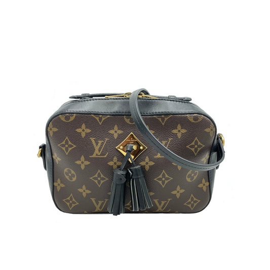 Louis Vuitton Saintonge Shoulder Bag Monogram Black