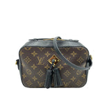 Louis Vuitton Saintonge Shoulder Bag Monogram Black