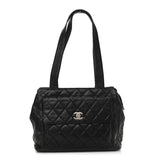 Chanel Caviar Quilted Flap Shoulder Bag Black