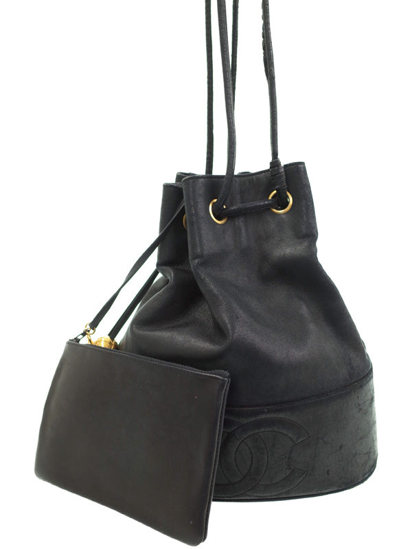 Chanel Coco Mark Drawstring Shoulder Bag