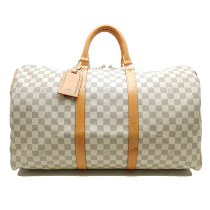 Louis Vuitton Damier Azur Keepall 50 Boston Bag
