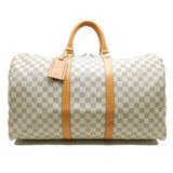 Louis Vuitton Damier Azur Keepall 50 Boston Bag
