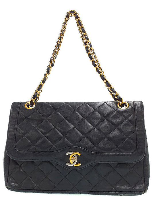 Chanel Matelasse Chain Shoulder Bag Black
