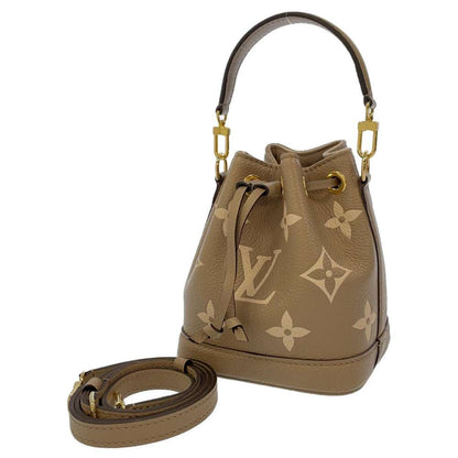 Louis Vuitton Shoulder Bag Bicolor Monogram Implant Nano Noe Handbag