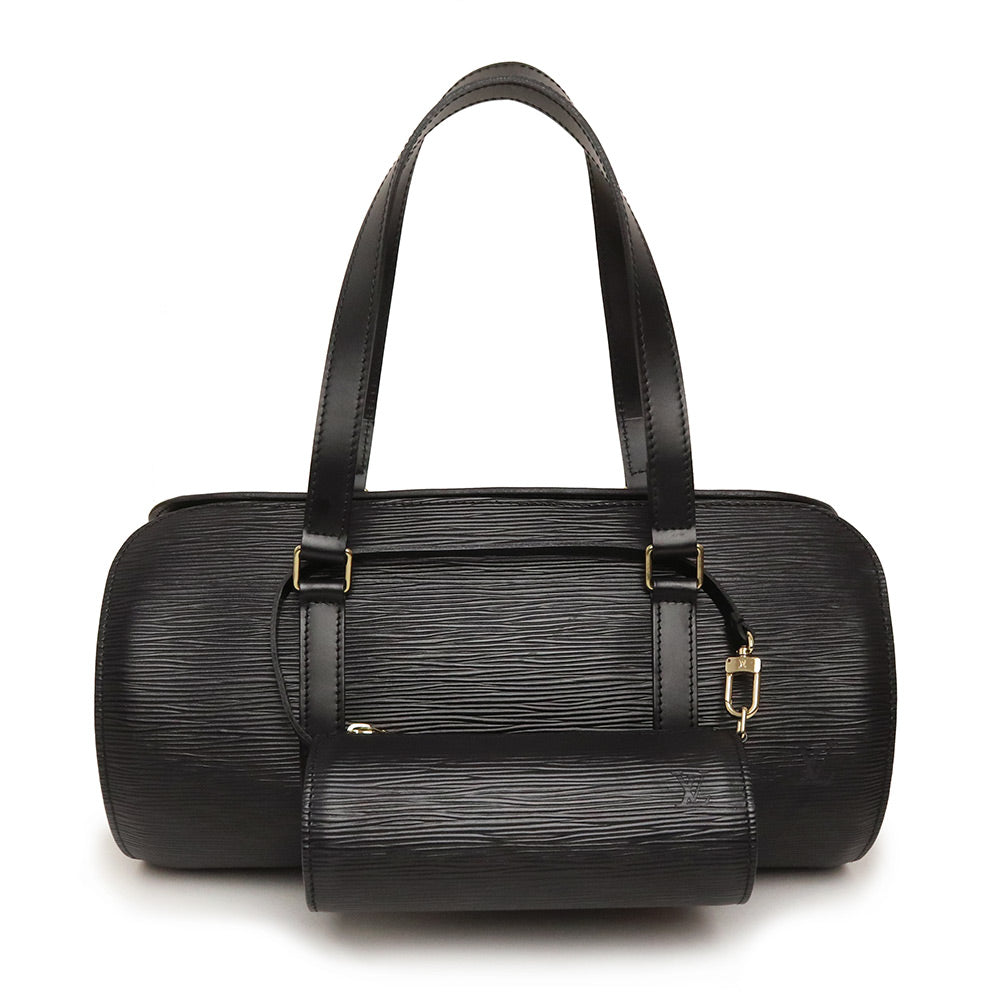 Louis Vuitton Epi Soufflot Handbag Noir Black