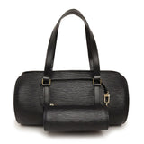 Louis Vuitton Epi Soufflot Handbag Noir Black