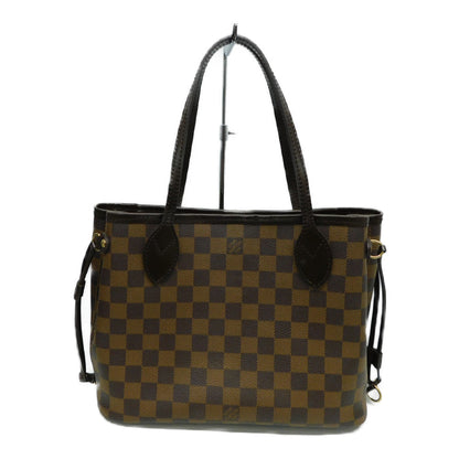 Louis Vuitton Neverfull PM Damier Ebene Tote Bag Handbag Brown