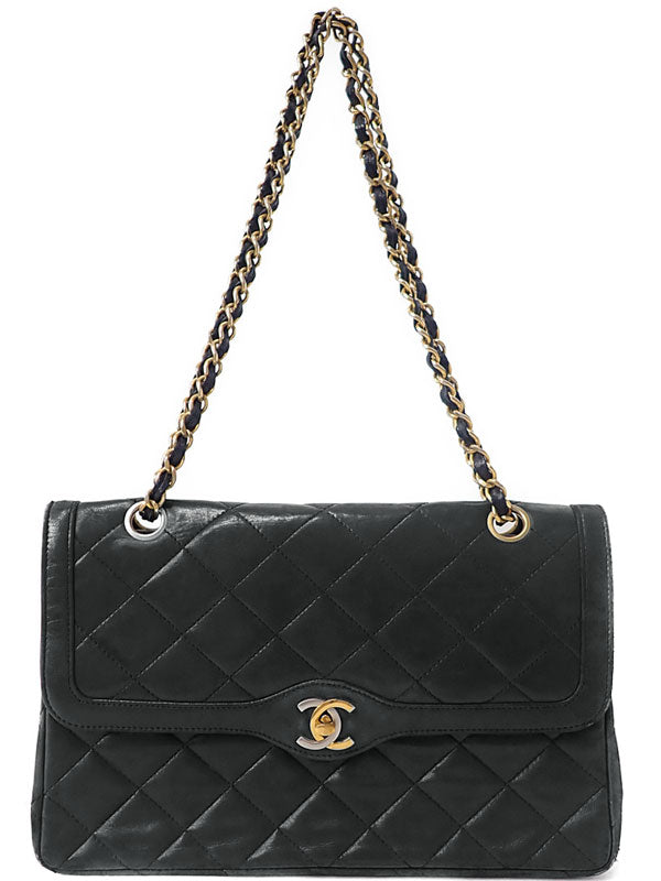 Chanel Matelasse Chain Shoulder Bag Black