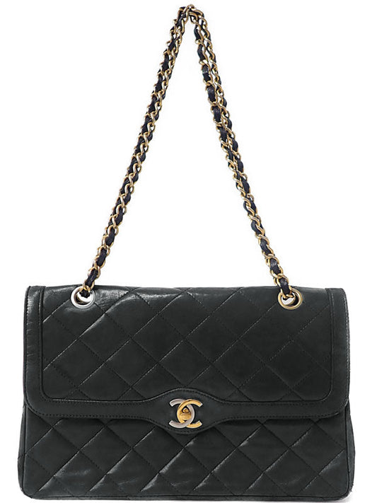 Chanel Matelasse Chain Shoulder Bag Black
