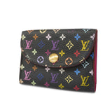 Louis Vuitton Card Holder Monogram Multicolor Black