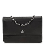 Goatskin Wallet on Chain WOC Black