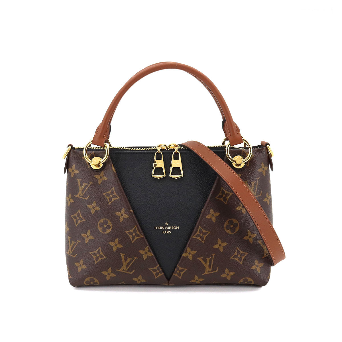 Louis Vuitton Monogram V Tote BB Shoulder Bag Leather Noir