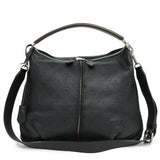Louis Vuitton Beaubourg Hobo MM Mahina Leather Shoulder Bag Black