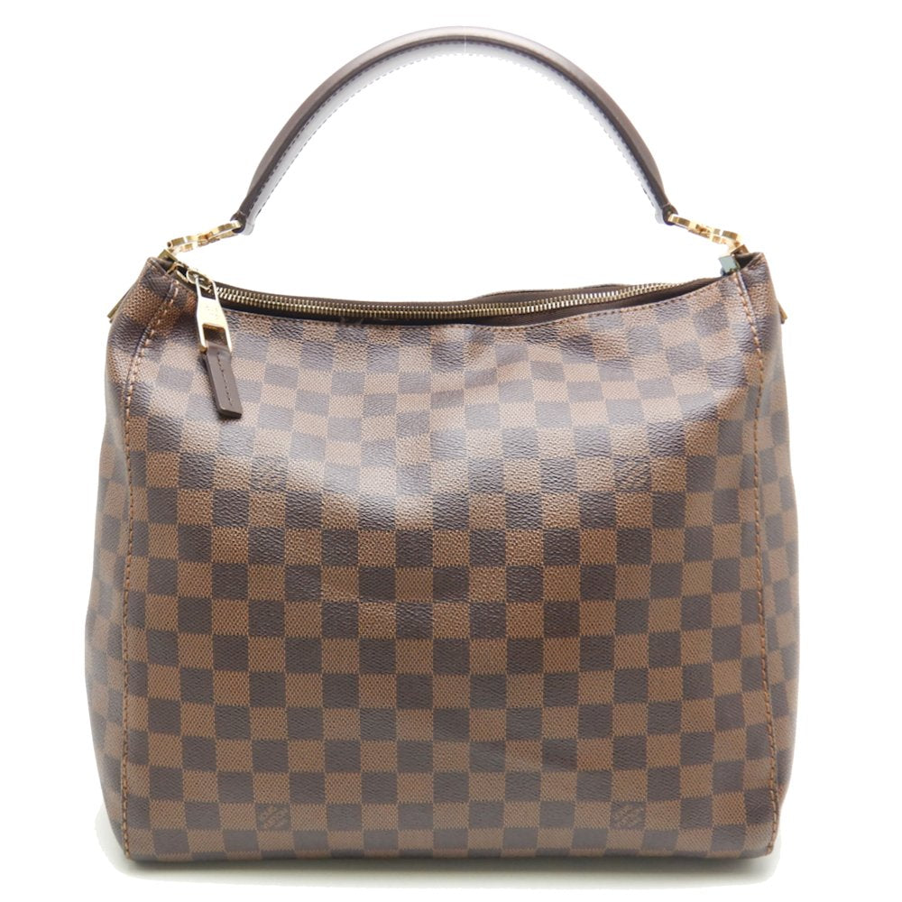 Louis Vuitton Damier Portobello PM Ebene Shoulder Bag Brown