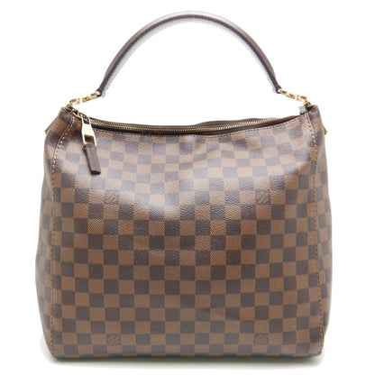 Louis Vuitton Damier Portobello PM Ebene Shoulder Bag Brown