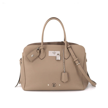 Louis Vuitton Mila MM Shoulder Bag Calf Leather Creme
