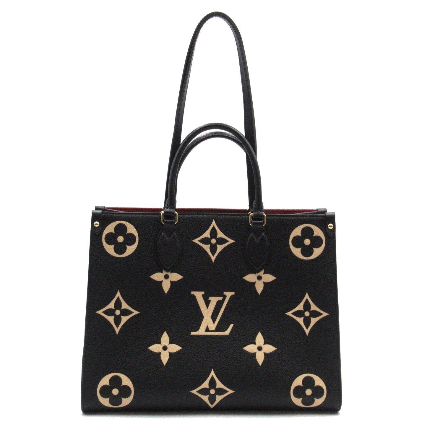 Louis Vuitton On The Go MM Tote Bag Leather Monogram