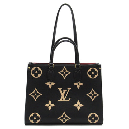 Louis Vuitton On The Go MM Tote Bag Leather Monogram