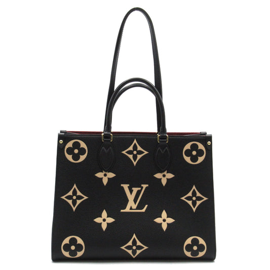 Louis Vuitton On The Go MM Tote Bag Leather Monogram
