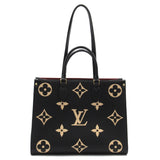 Louis Vuitton On The Go MM Tote Bag Leather Monogram