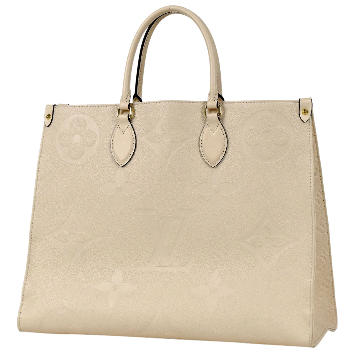 Louis Vuitton On The Go GM Shoulder Bag Monogram Creme