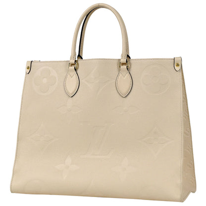 Louis Vuitton On The Go GM Shoulder Bag Monogram Creme