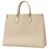 Louis Vuitton On The Go GM Shoulder Bag Monogram Creme