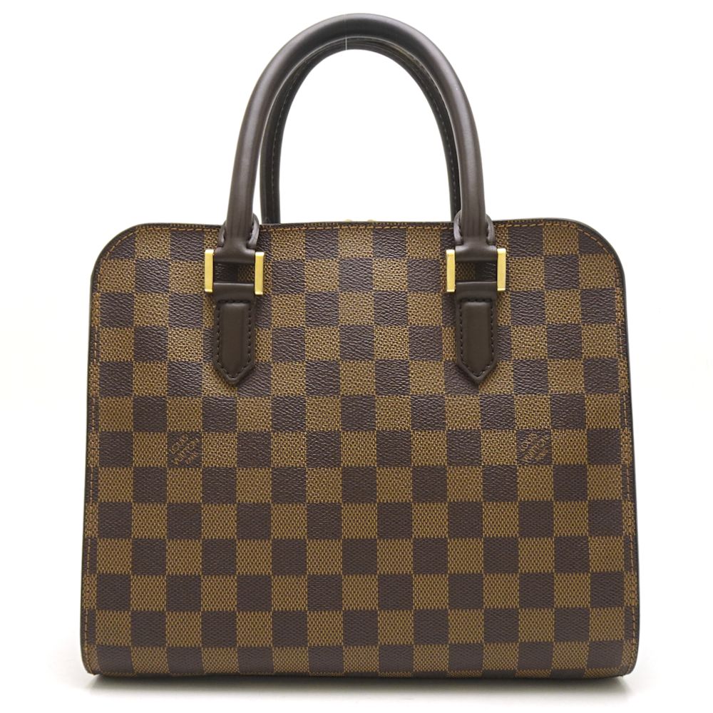Louis Vuitton Damier Triana Ebene Handbag Brown