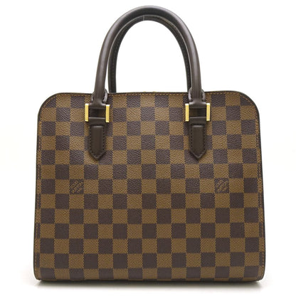 Louis Vuitton Damier Triana Ebene Handbag Brown