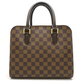 Louis Vuitton Damier Triana Ebene Handbag Brown