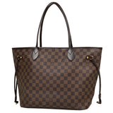 Louis Vuitton Neverfull MM Shoulder Bag Damier Brown