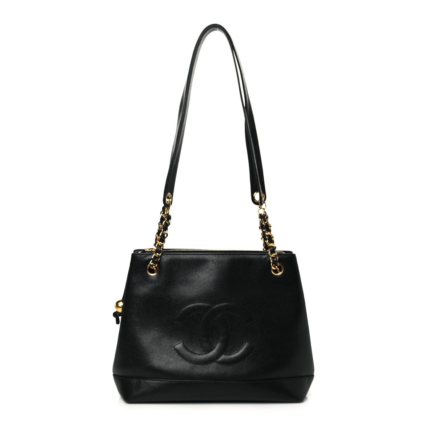 Caviar CC Shoulder Bag Black