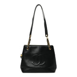 Caviar CC Shoulder Bag Black