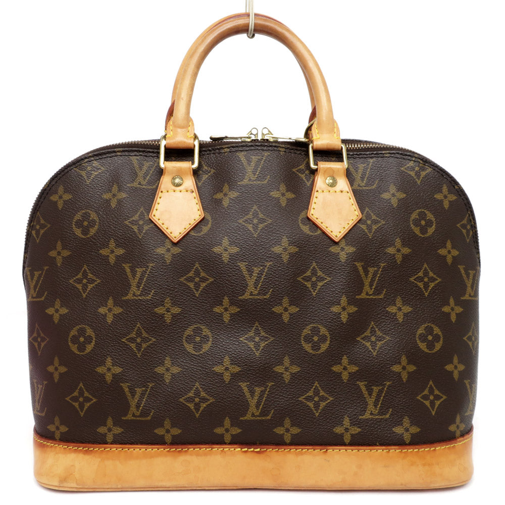 Louis Vuitton Alma Monogram Handbag Dark Brown